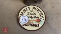JAMES PURDY SIGN & DOG ORNAMENT - 6
