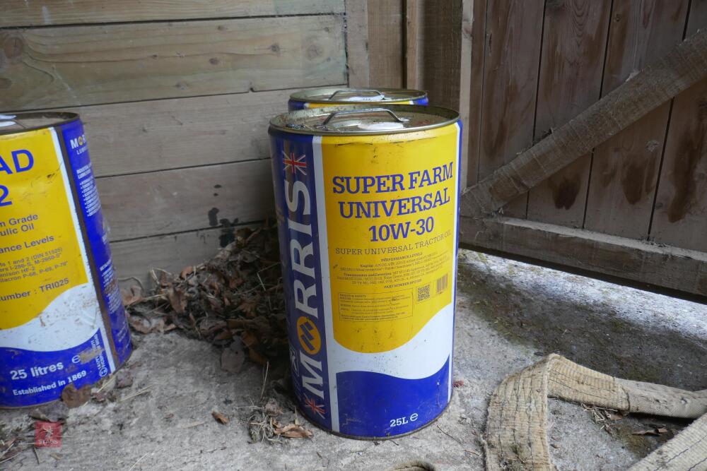 2 TUBS OF SUPERFARM UNIVERSAL 10W-30