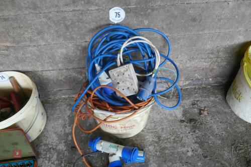 ELECTRICAL CABLES AND EXTENSION LEADS