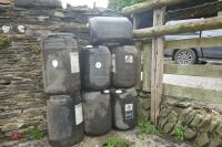 7 ASSORTED STORAGE BARRELS