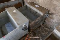 2 FISHER GALV WATER TROUGHS - 4