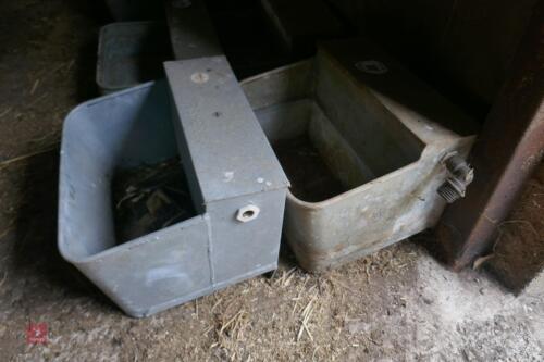 2 FISHER GALV WATER TROUGHS