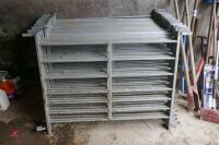 10 4' GALVANISED SHEEP HURDLES - 5