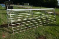 2 X 12' GALVANISED FIELD GATES - 11