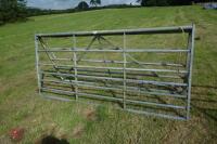 2 X 12' GALVANISED FIELD GATES - 8