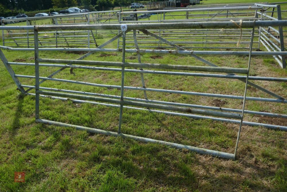 2 X 8' GALVANISED FIELD GATES