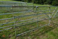 2 X 8' GALVANISED FIELD GATES - 2