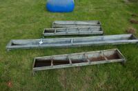 4 ASSORTED FEED TROUGHS - 2