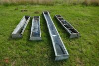 4 ASSORTED FEED TROUGHS - 4