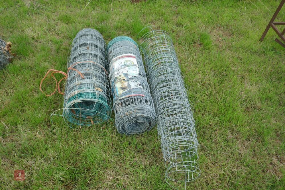 3 ROLLS OF STOCK NETTING