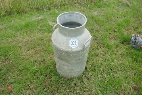 ALUMINIUM MILK CHURN