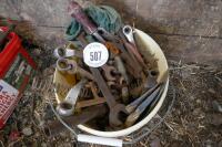 BUCKET OF HAND TOOLS