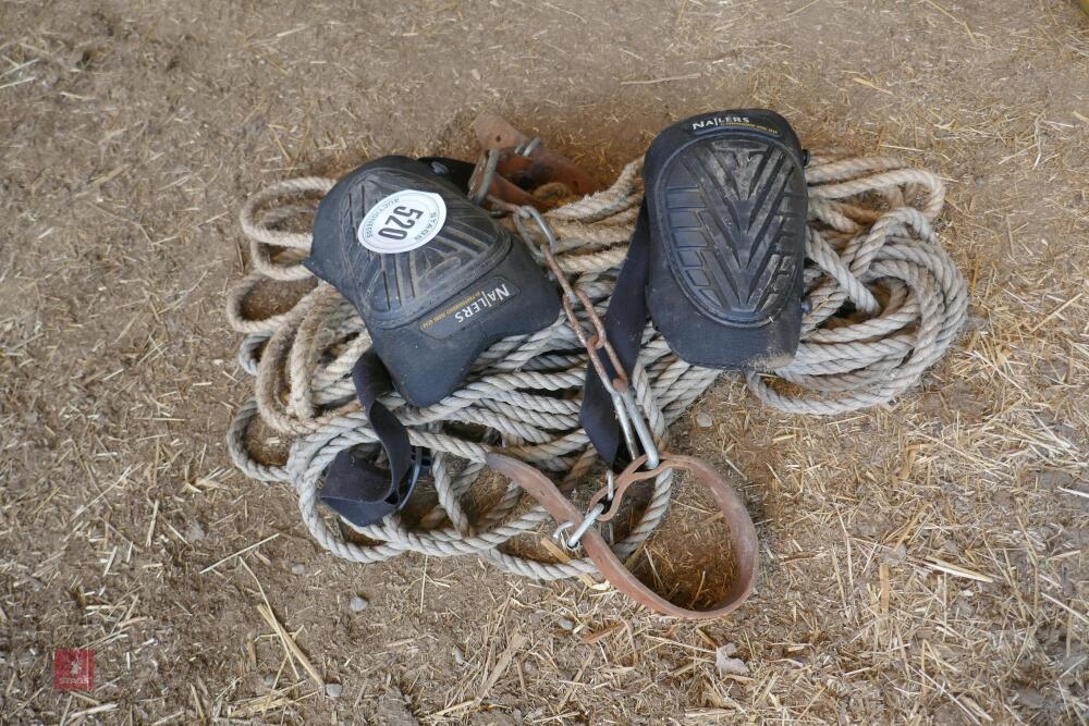 COW SHACKLES, ROPE & KNEE PADS