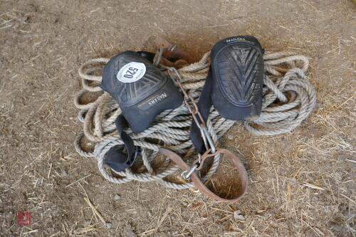 COW SHACKLES, ROPE & KNEE PADS