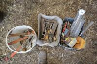 3 TUBS OF VARIOUS HAND TOOLS - 6