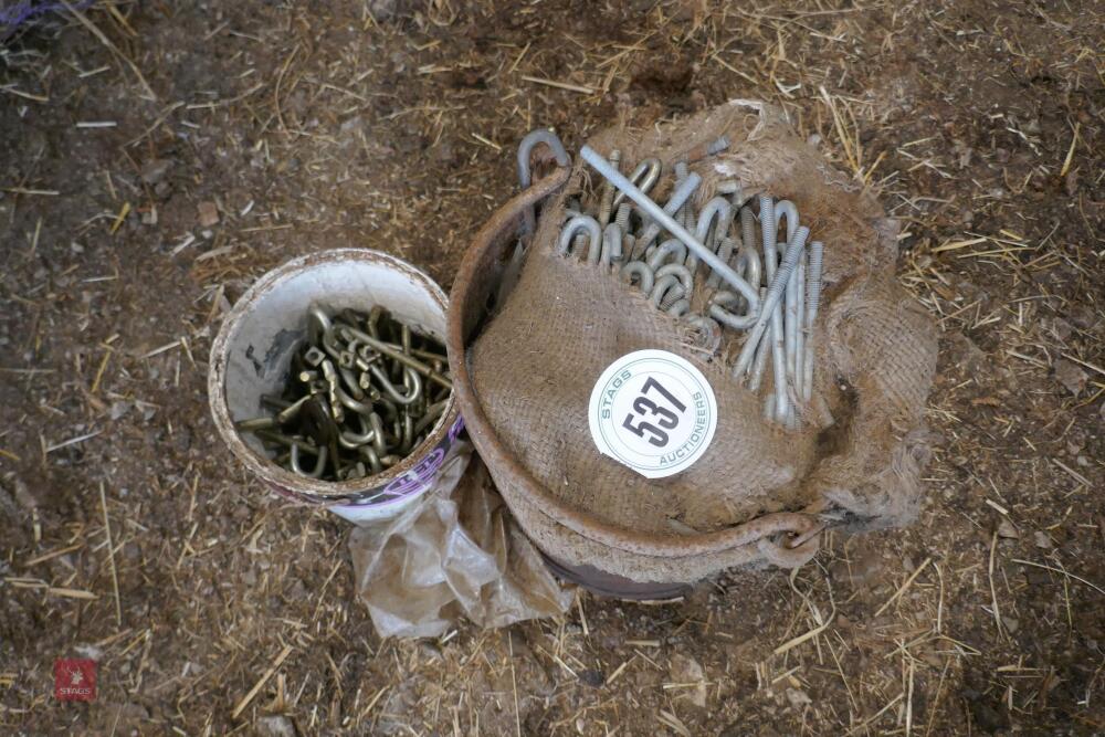 2 TUBS OF ROOFING BOLTS