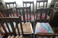 10 X MIXED DINING CHAIRS - 7