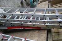 2 EXTENDING LADDERS C/W WORK PLATFORM - 2