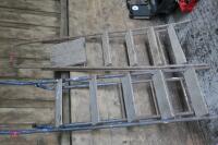 2 WOODEN STEP LADDERS