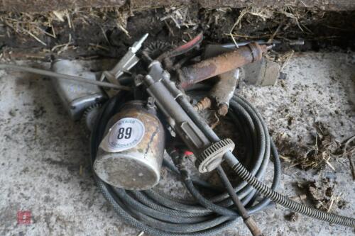 ASSORTED AIR TOOLS AND HOSES