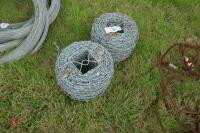 2 ROLLS OF BARBED WIRE - 2