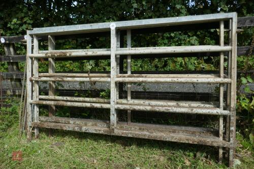 5 GALVANISED CATTLE HURDLES