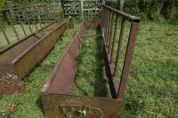 2 X 15' CATTLE FEED BARRIER TROUGHS - 3