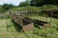 2 X 15' CATTLE FEED BARRIER TROUGHS - 5