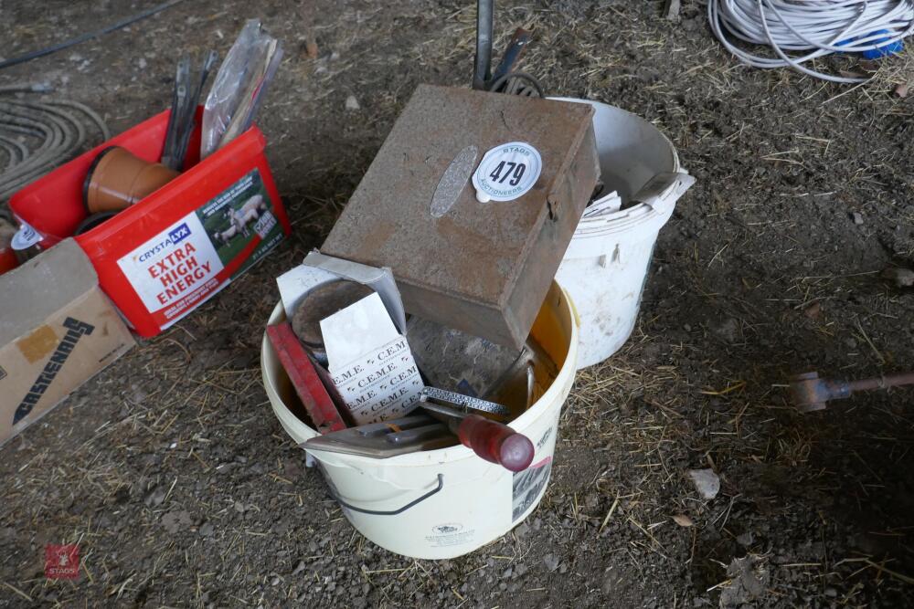 2 TUBS OF HAND TOOLS ETC