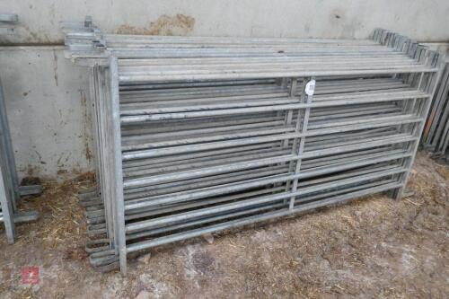 15 GALVANISED SHEEP HURDLES