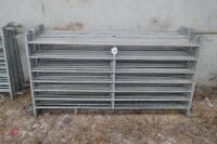 15 GALVANISED SHEEP HURDLES - 5