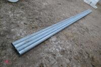 4 LENGTHS OF 16'6" LONG AUGER PIPES - 4