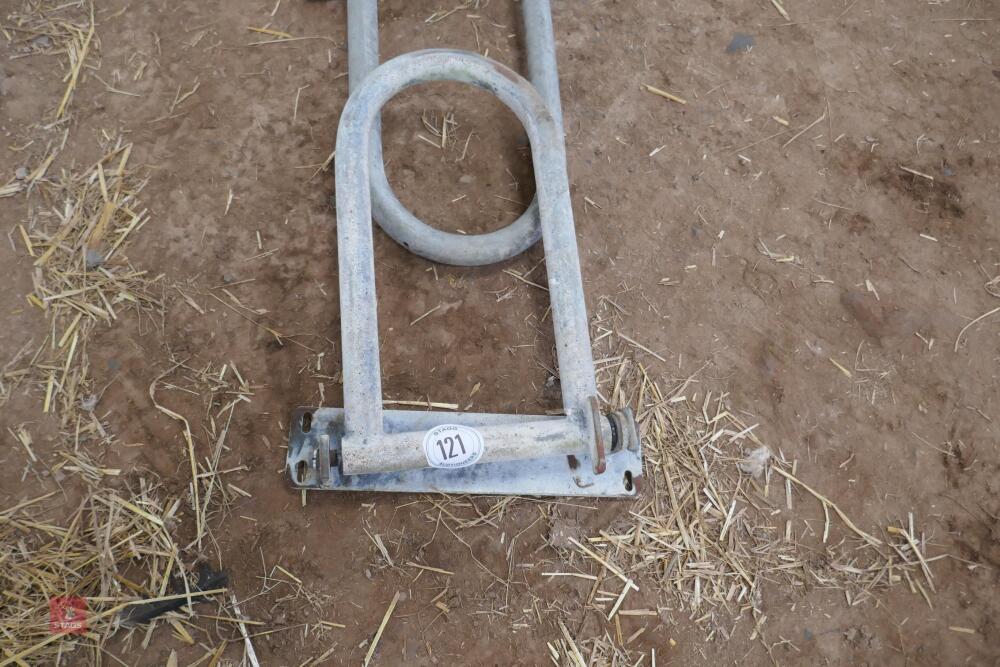 PAIR OF GALV NON RETURN COW GATES