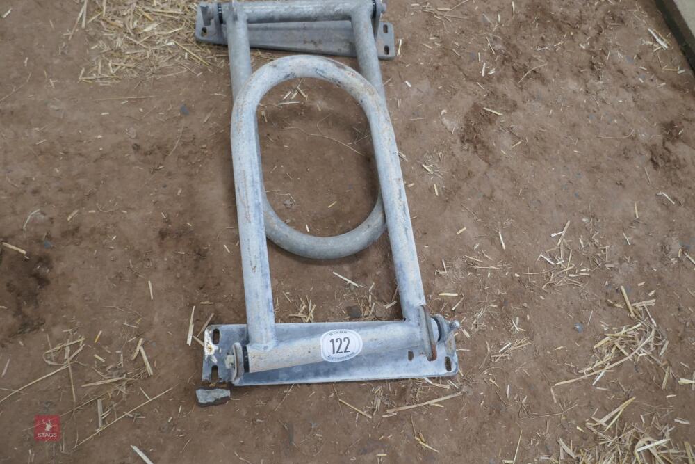 PAIR OF GALV NON RETURN COW GATES