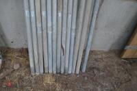 13 STEEL PARLOUR POSTS AND RAIL