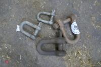 4 'D' SHACKLES - 2