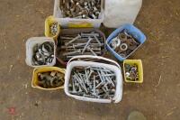 LARGE QTY OF NUTS, BOLTS AND WASHERS - 2