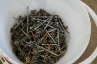 6 TUBS OF ROOFING NAILS ETC - 7