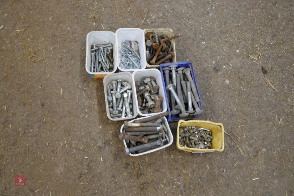 8 TUBS OF MAINLY BOLTS