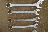 9 HEAVY DUTY SPANNERS - 3