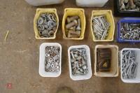 12 TUBS OF NUTS, BOLTS, WASHERS ETC - 2