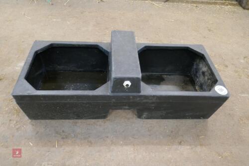 PLASTIC 4' DOUBLE SIDED WATER TROUGH