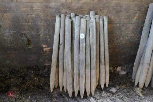 28 - 4' WOODEN FENCE STAKES