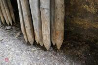 17 - 4'6" WOODEN FENCE STAKES - 4