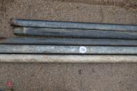 6 LENGTHS OF GALVANISED PIPES - 2