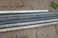 6 LENGTHS OF GALVANISED PIPES - 3