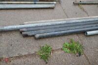 6 LENGTHS OF GALVANISED PIPES - 7