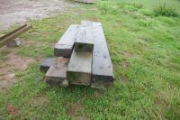 8 RAILWAY SLEEPERS - 6