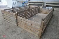 2 WOODEN LAMB PENS & 12'9" WOODEN HURDLE - 3