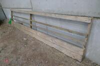 2 WOODEN LAMB PENS & 12'9" WOODEN HURDLE - 4